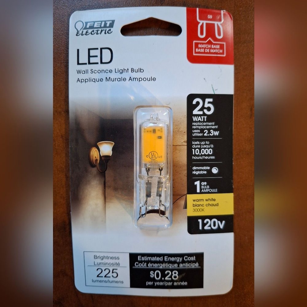 Feit T4 G9 LED Bulb Soft White 25W Equivalence